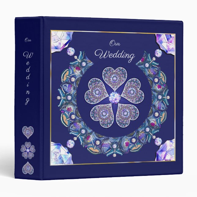 Blue Rosace Binder (Front/Spine)