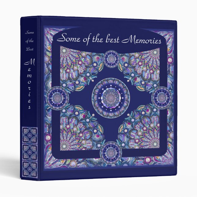 Blue Rosace Binder (Front/Spine)