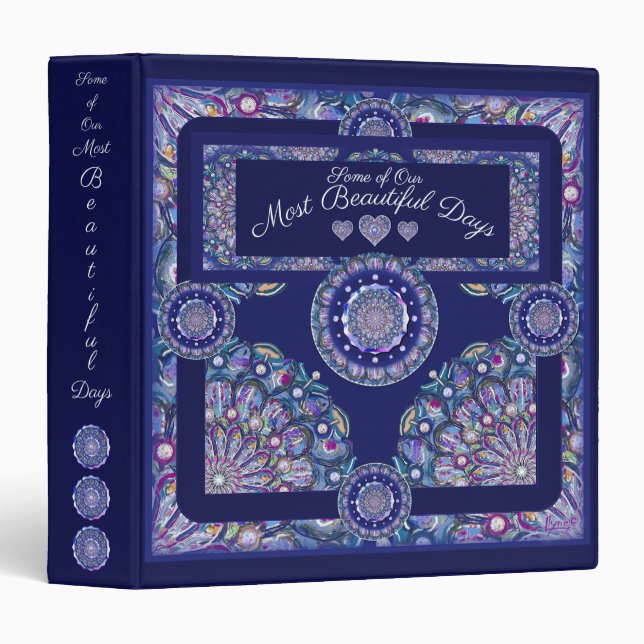 Blue Rosace Binder (Front/Spine)