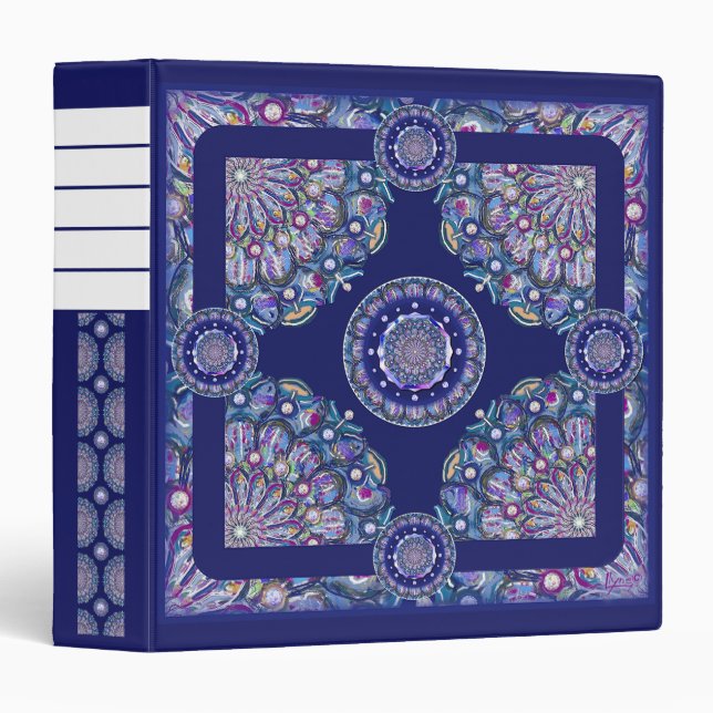 Blue rosace binder (Front/Spine)
