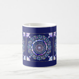 Blue Rosace Coffee Mug
