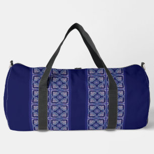 Blue Rosace Duffle Bag