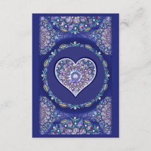Blue Rosace Enclosure Card