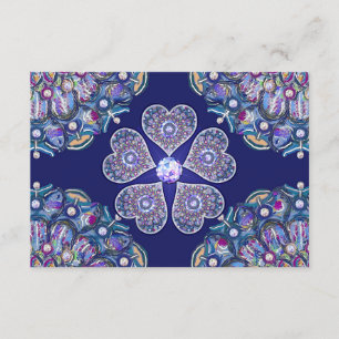 Blue Rosace Enclosure Card