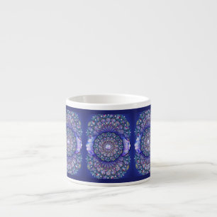 Blue Rosace Espresso Cup
