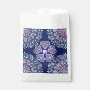 Blue Rosace Favour Bag