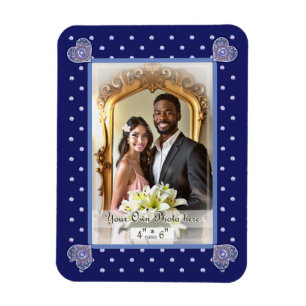 Blue Rosace Magnet