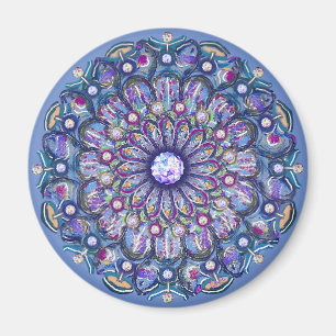 Blue Rosace Magnet