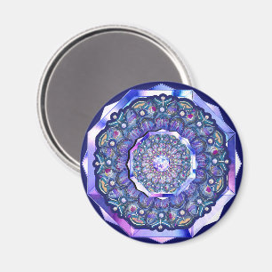 Blue Rosace Magnet