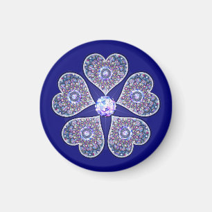 Blue Rosace Magnet
