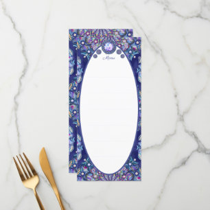 Blue Rosace Menu
