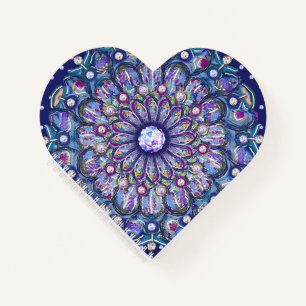 Blue Rosace Notebook