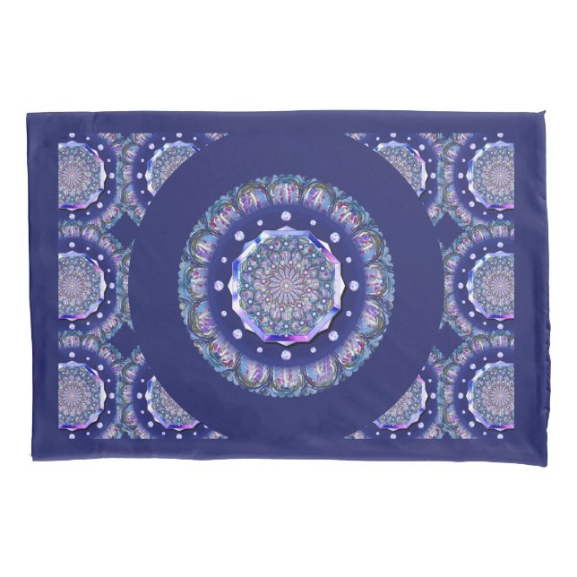 Blue Rosace Pillowcase (Front)