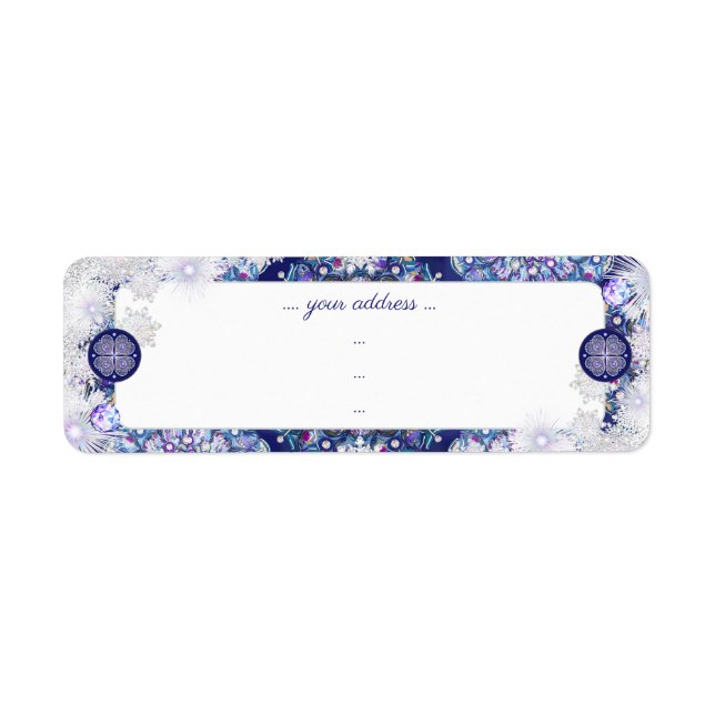 Blue rosace & snowflake (Front)