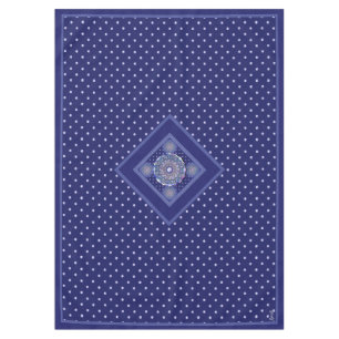 Blue Rosace Tablecloth