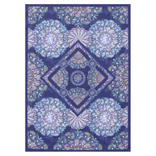 Blue Rosace Tablecloth