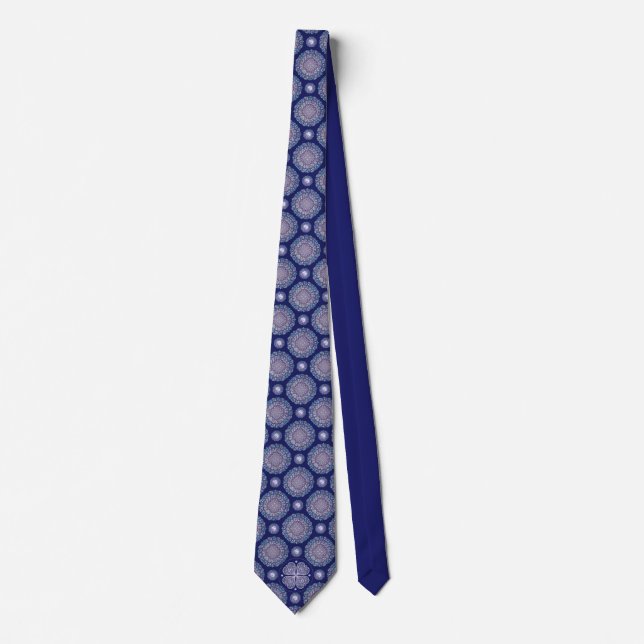 Blue Rosace Tie (Front)