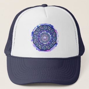 Blue Rosace Trucker Hat