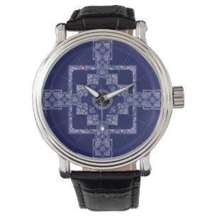Blue Rosace Watch