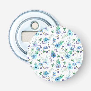 Blue rose bottle opener