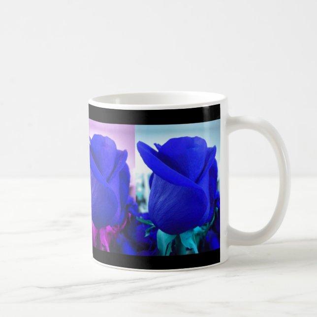 Blue Rose Buds Mug (Right)
