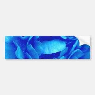 Blue Rose Bumper Sticker - Customizable