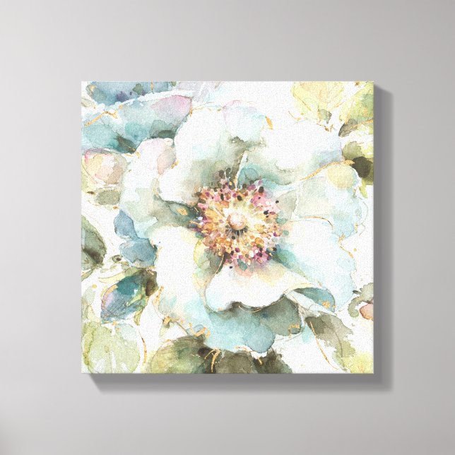 Blue Rose Canvas Print (Front)