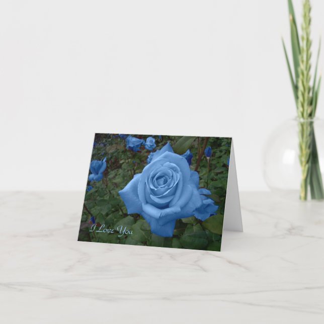 Blue Rose Card (Front)