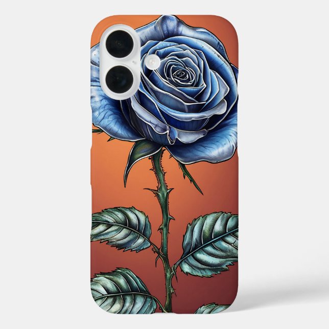 Blue rose Case-Mate iPhone case (Back)