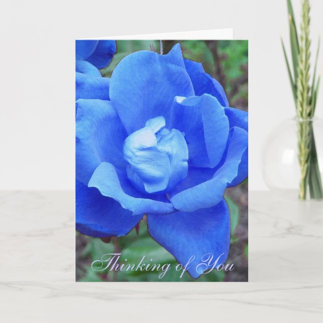 Blue Rose customizable card (Front)