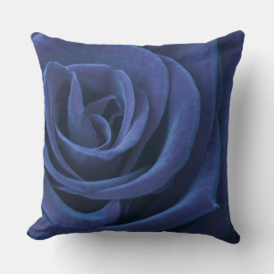 Blue Rose Decorative Pillow