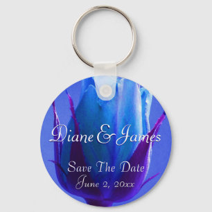Blue Rose Delight Keychain
