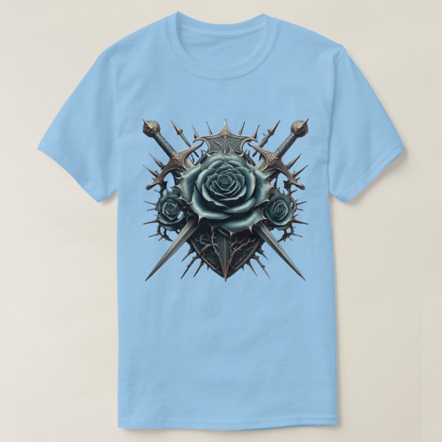 Blue Rose Fantasy  T-Shirt (Design Front)