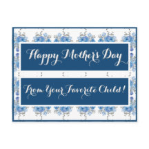 Blue Rose Floral Pattern