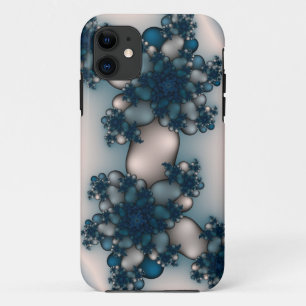 blue rose fractal iPhone 11 case