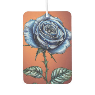 🌹 Blue Rose Glow ❄️ Elegant Floral Air Freshener
