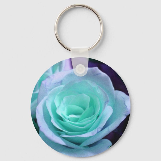 Blue Rose Keychain (Front)