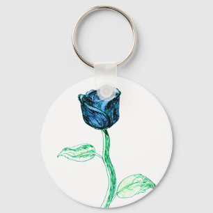 Blue Rose. Keychain