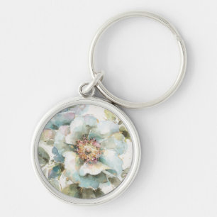 Blue Rose Keychain