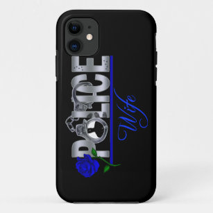 Blue Rose POLICE WIFE iPhone 5 Case