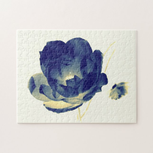 Blue Rose Puzzle (Horizontal)