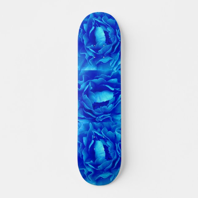 Blue Rose Skateboard - Customizable (Front)