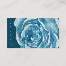 Blue Rose Sparkle US Business Card