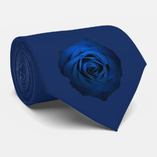 Blue Rose Tie