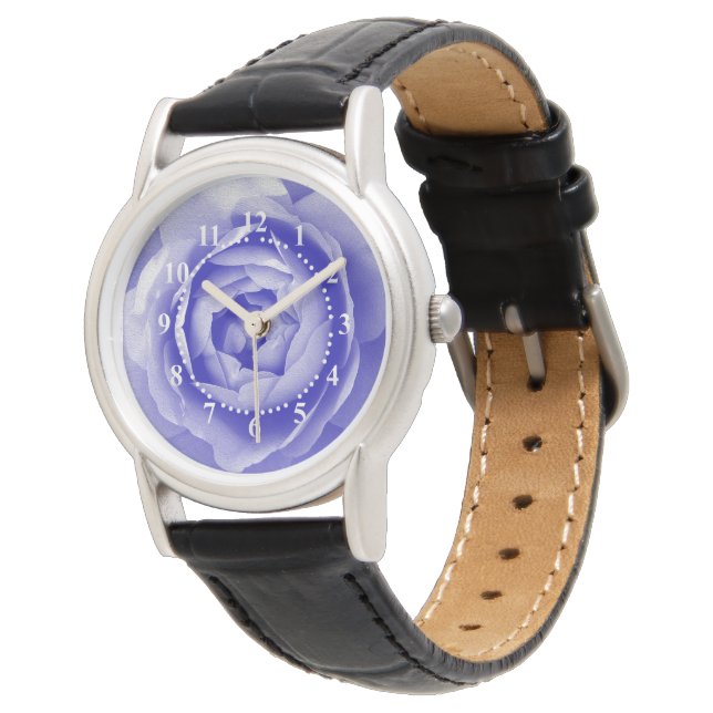 Blue rose watch (Angled)