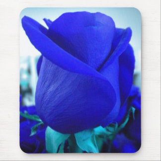 Blue RoseBud2 Mouse pad