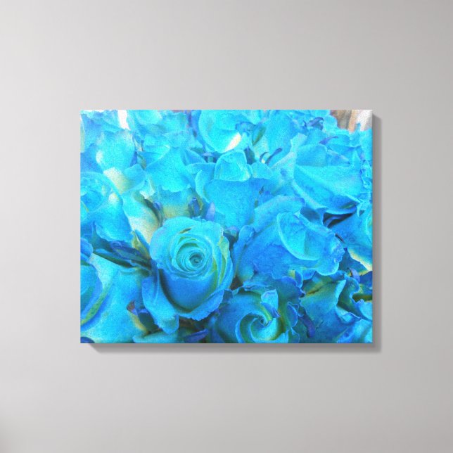 Blue Roses Canvas Print (Front)