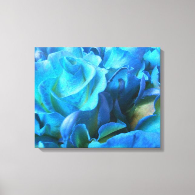 Blue Roses Canvas Print (Front)