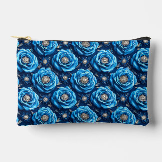Blue roses Luxury Floral Night Design🌹 Accessory Pouch
