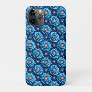 Blue roses Luxury Floral Romantic Design🌹 iPhone 11 Pro Case